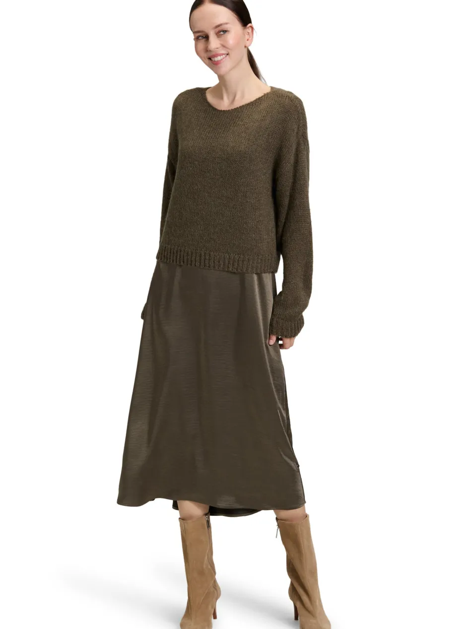 Damen Kleid-Pullover-Set mit Mohair-Anteil