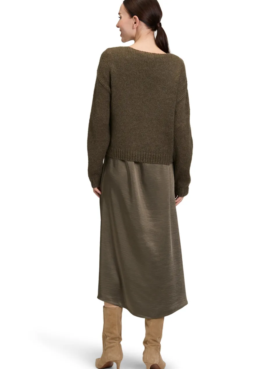 Damen Kleid-Pullover-Set mit Mohair-Anteil
