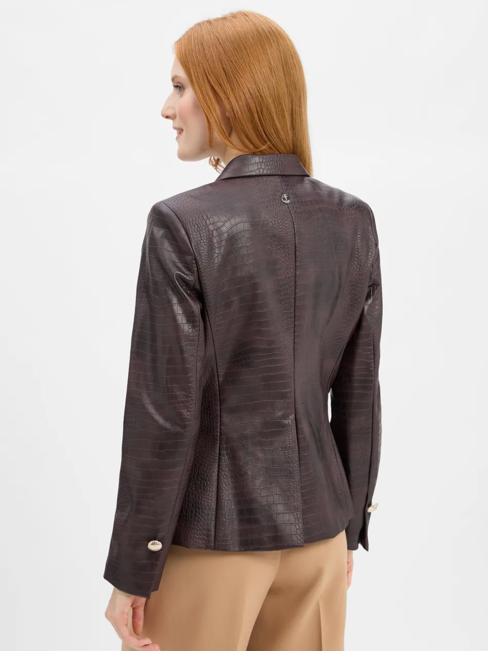 Damen Kunstlederblazer - Jaydin