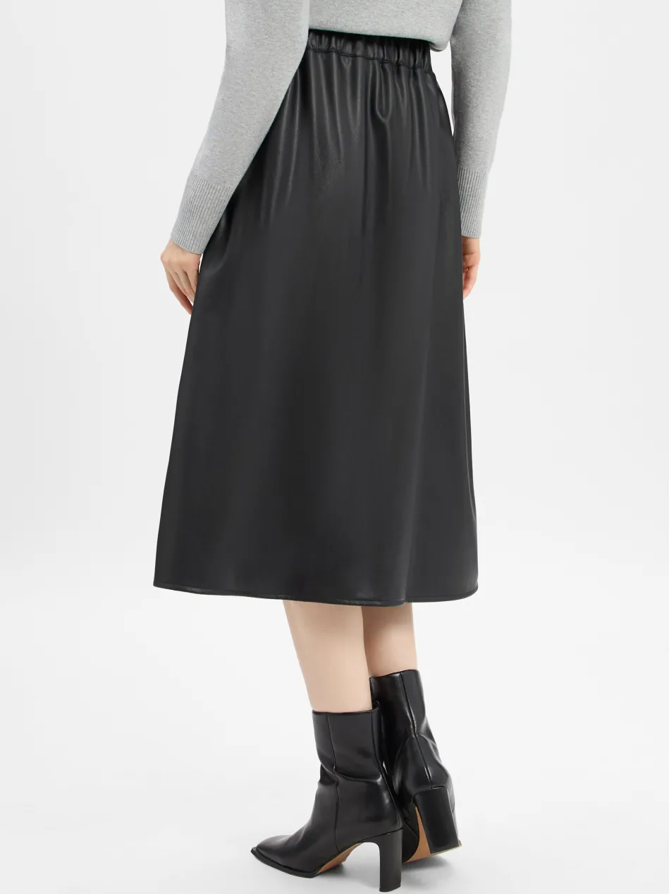 Damen Kunstlederrock