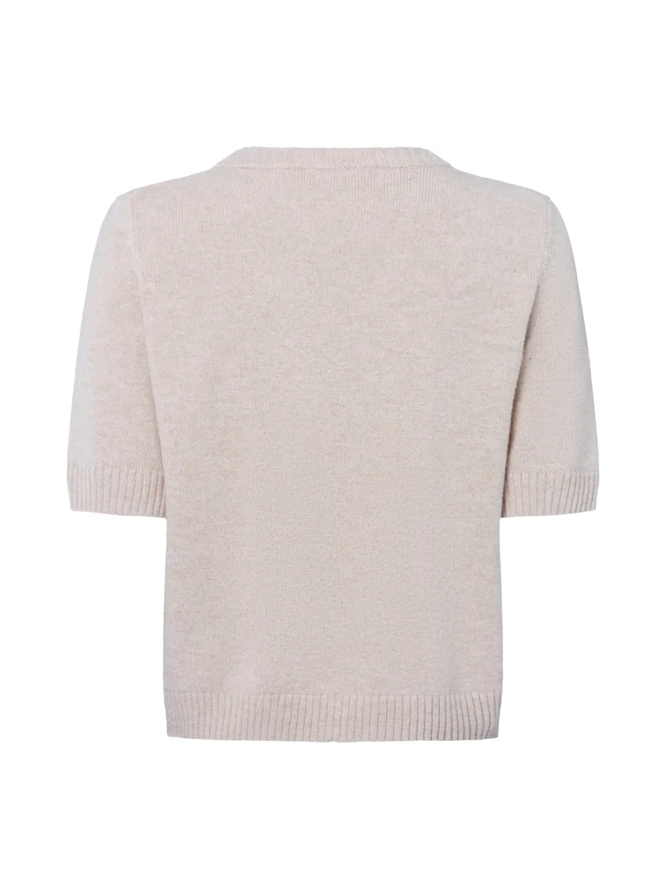 Damen Kurzarm-Pullover