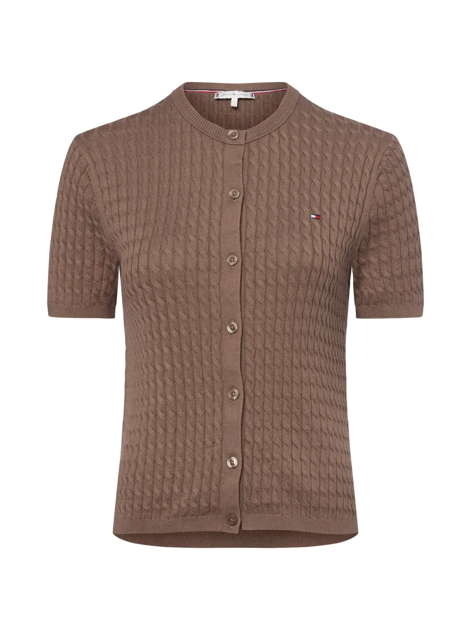 Damen Kurzarm-Strickjacke