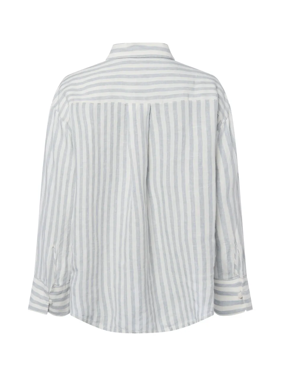 Damen Leinen-Hemdbluse