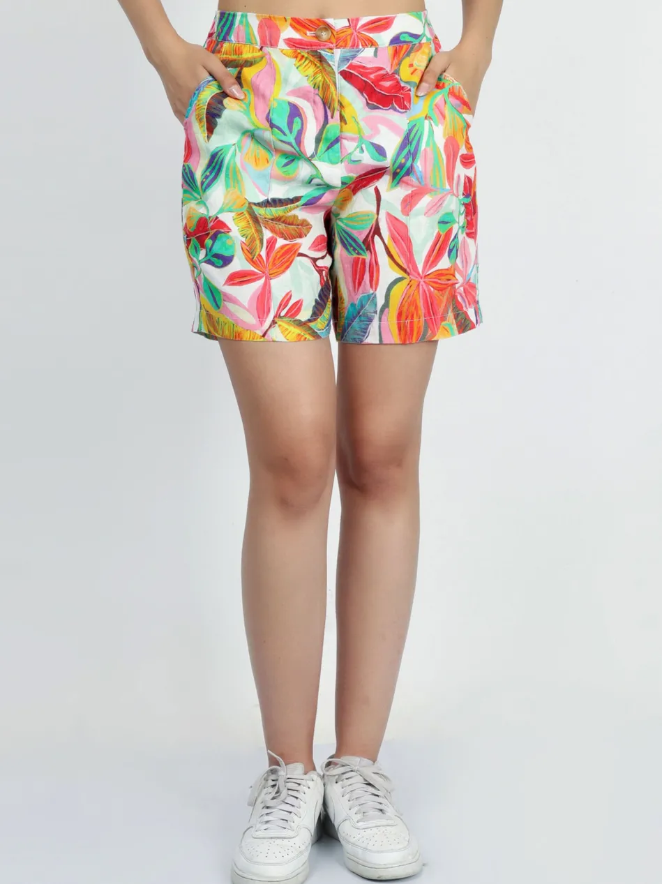 Damen Leinenshort