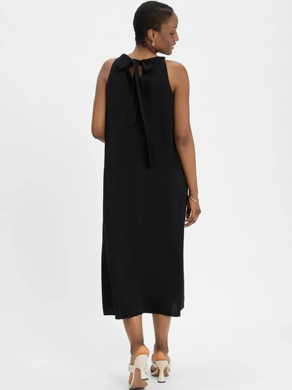 Damen Maxikleid mit Leinen-Anteil - Quise