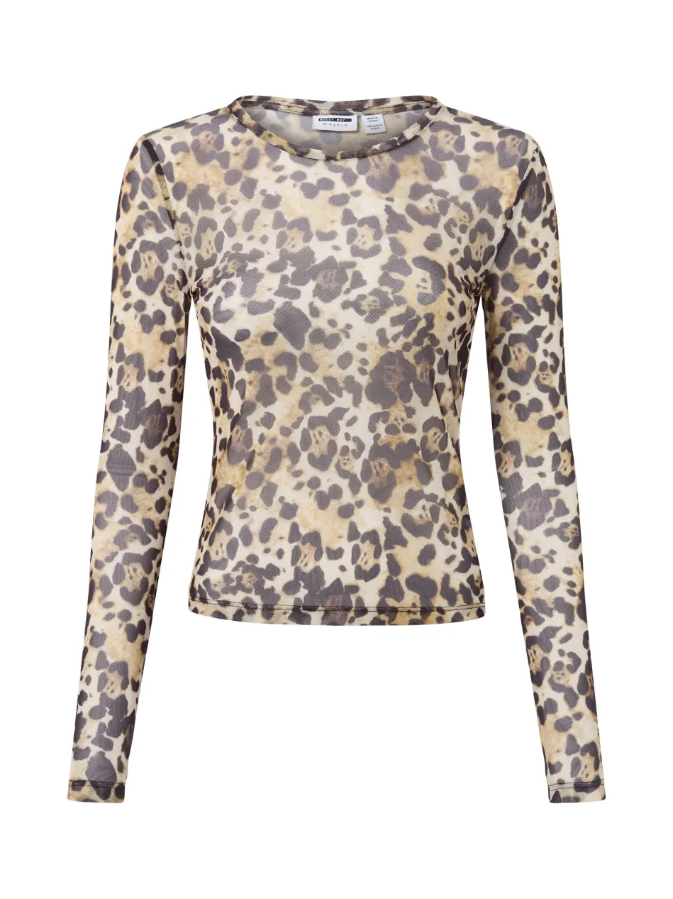 Damen Mesh-Langarmshirt - NMJudith