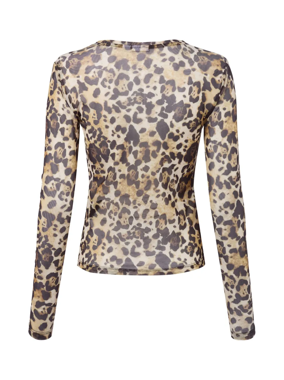 Damen Mesh-Langarmshirt - NMJudith