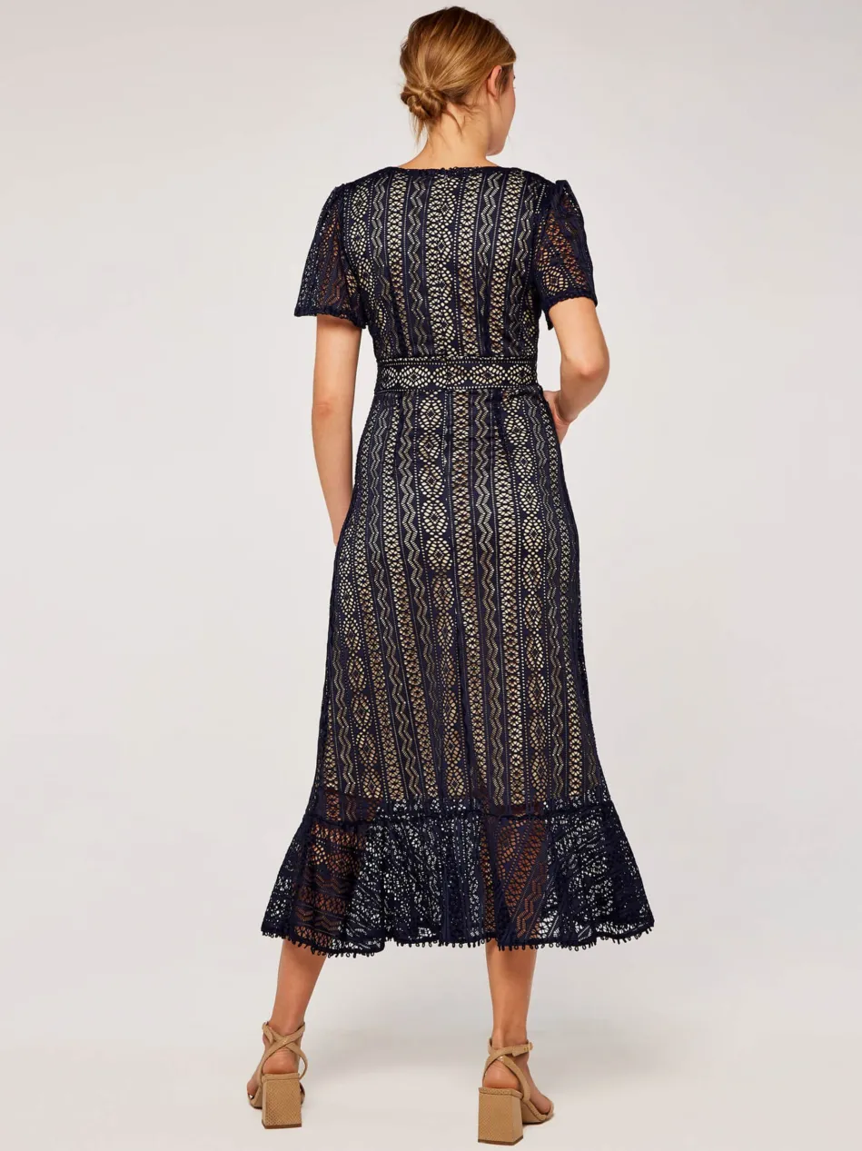 Damen Midikleid