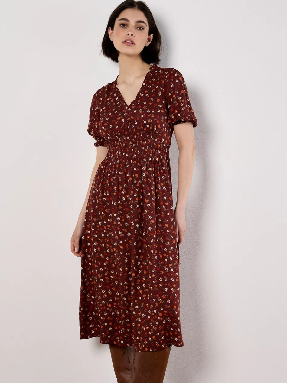 Damen Midikleid