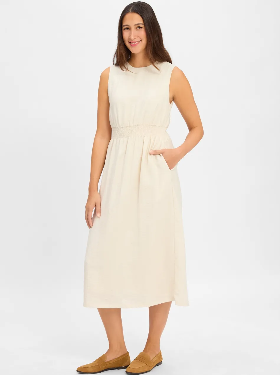 Damen Midikleid mit Leinen-Anteil - MSCHDisa