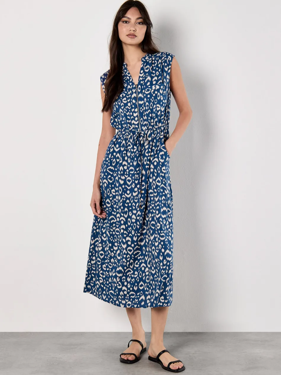 Damen Midikleid