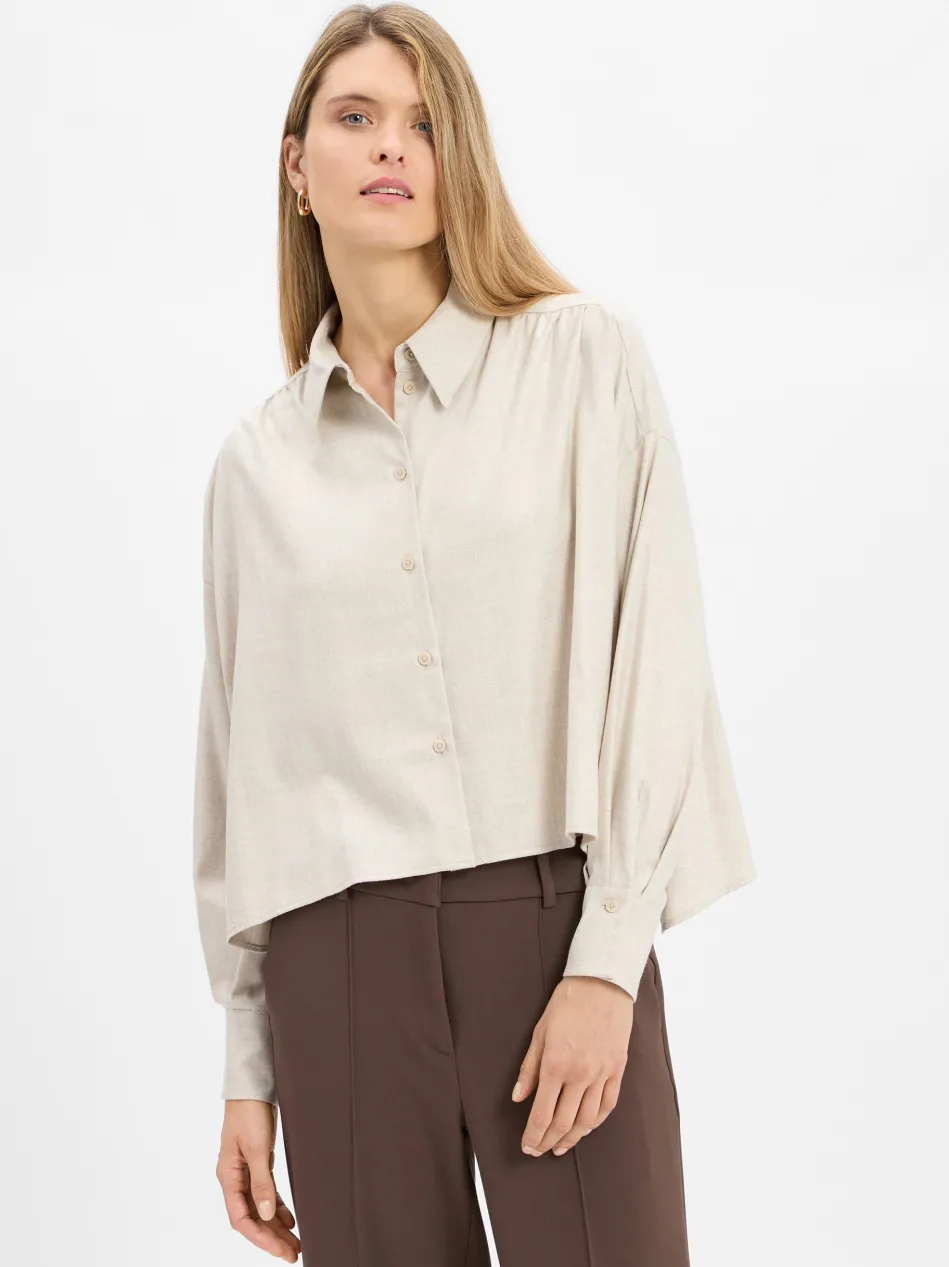 Damen Oversize-Bluse - Flanna
