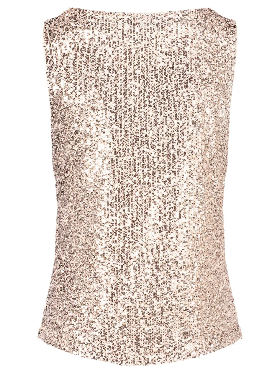 Damen Pailletten-Top