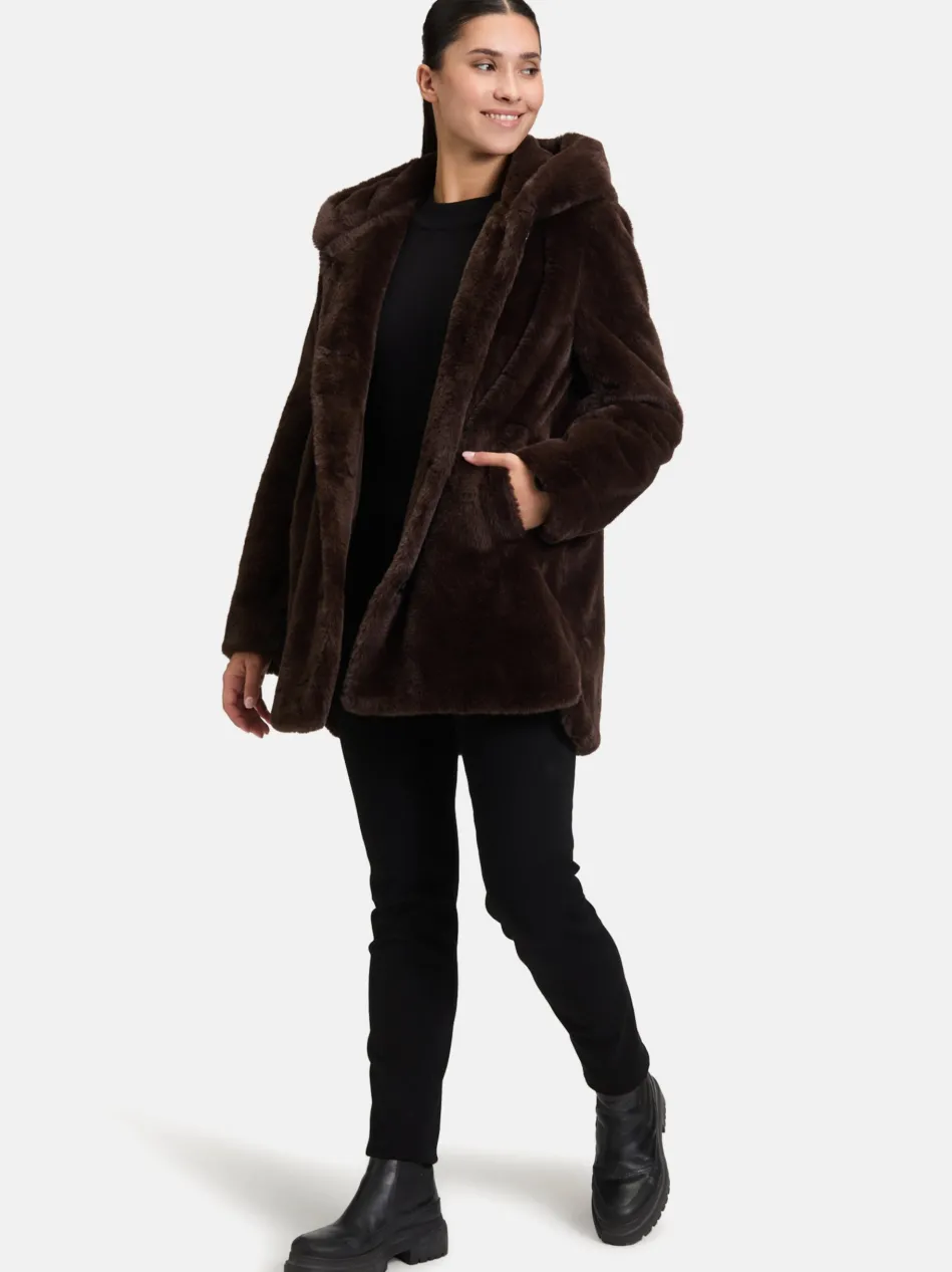 Damen Plüschjacke