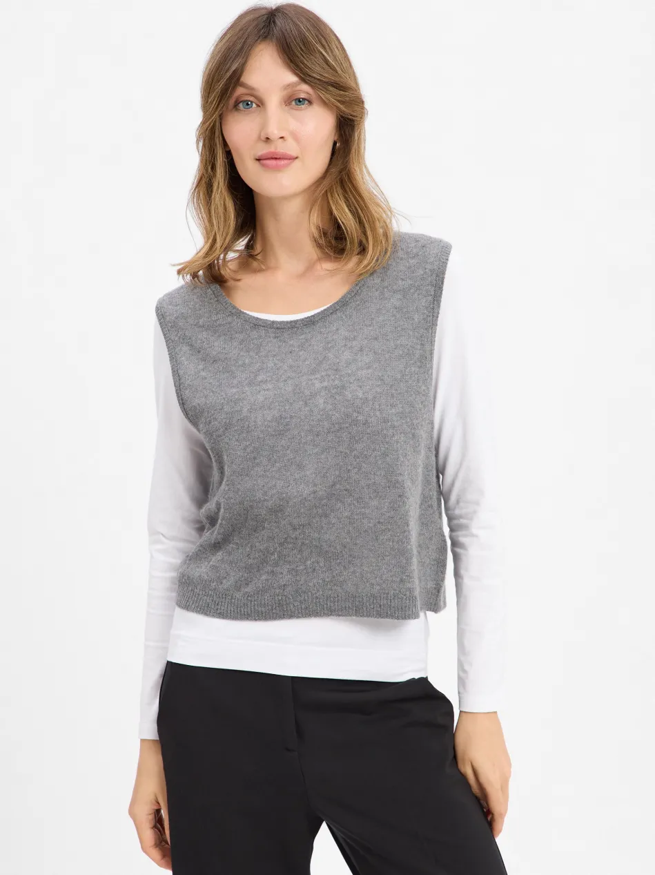 Damen Pullunder mit Cashmere-Anteil - Dumy