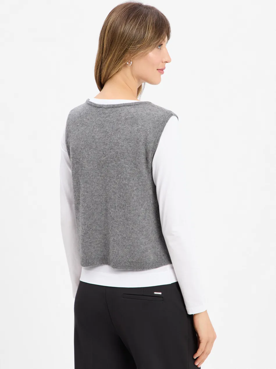 Damen Pullunder mit Cashmere-Anteil - Dumy