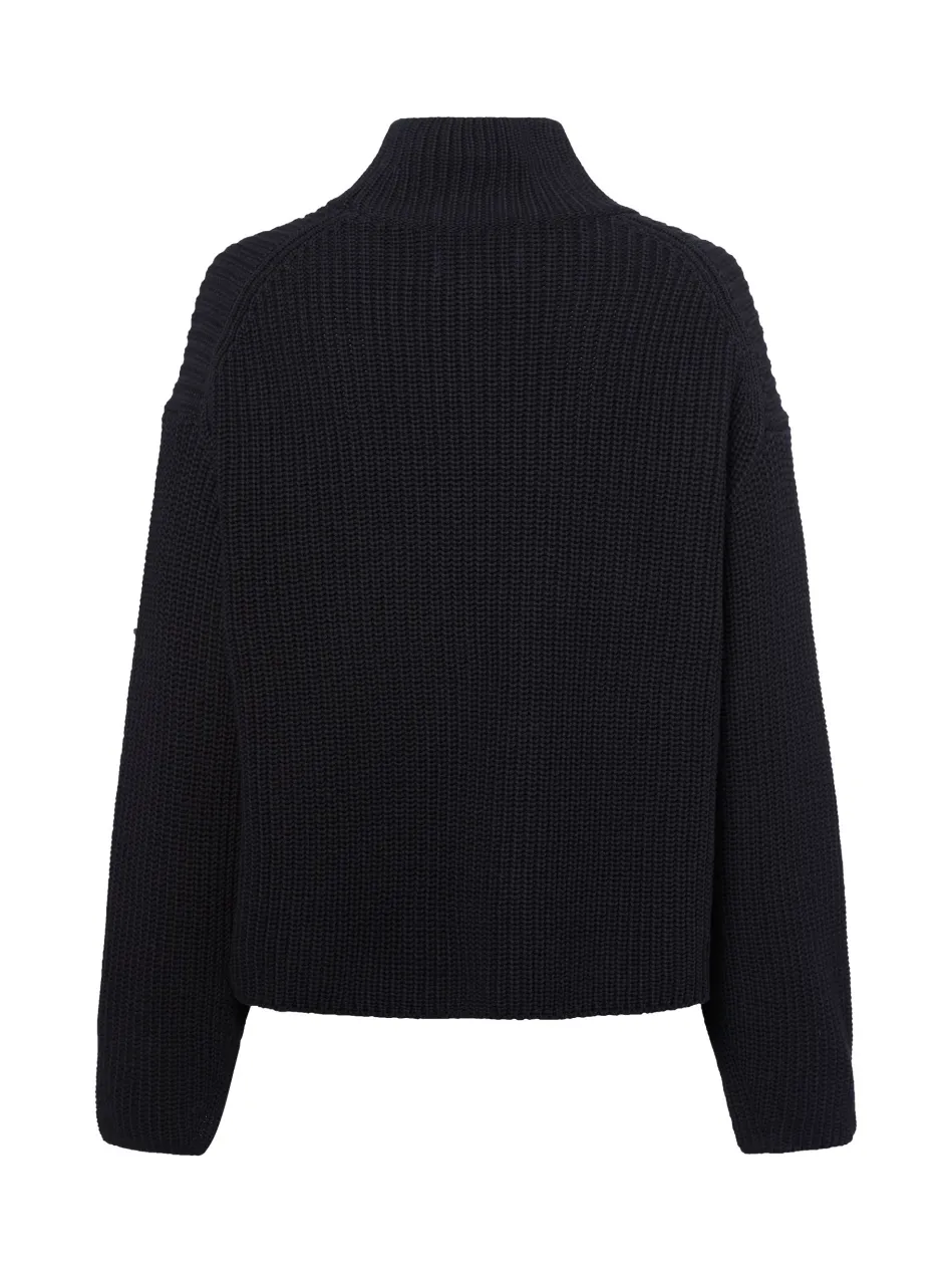 Damen Rippstrickpullover