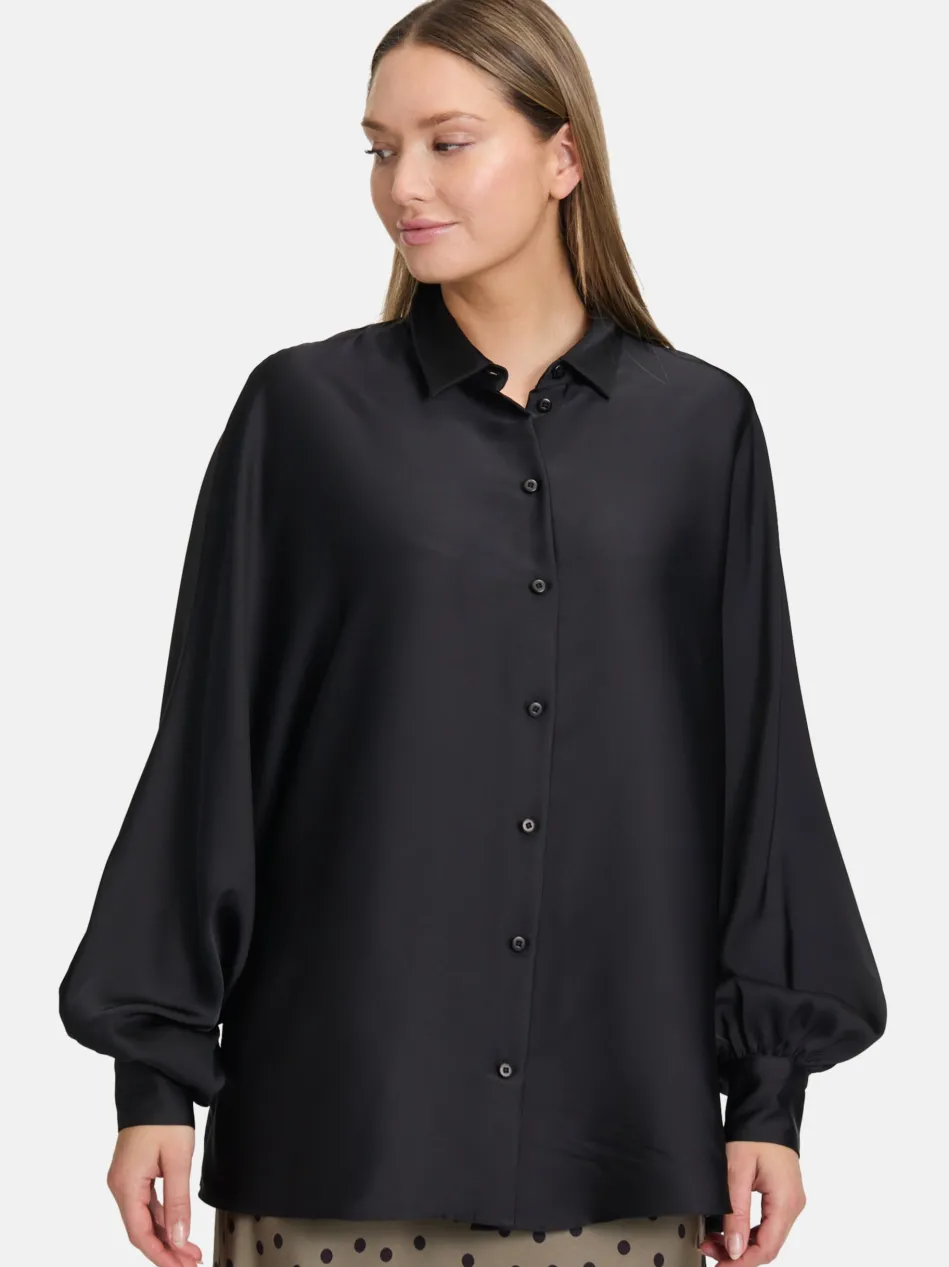 Damen Satin-Bluse