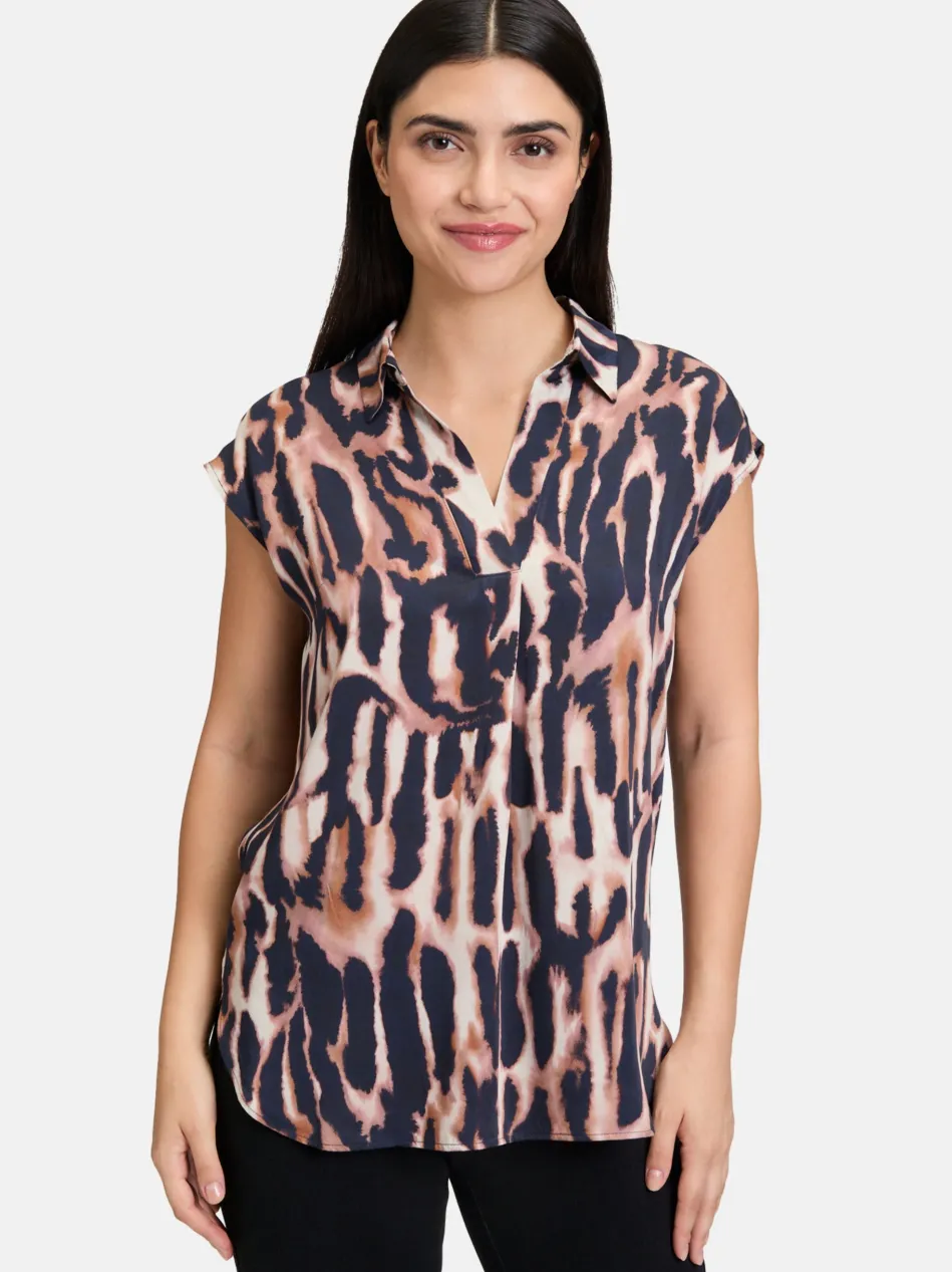 Damen Satin-Bluse