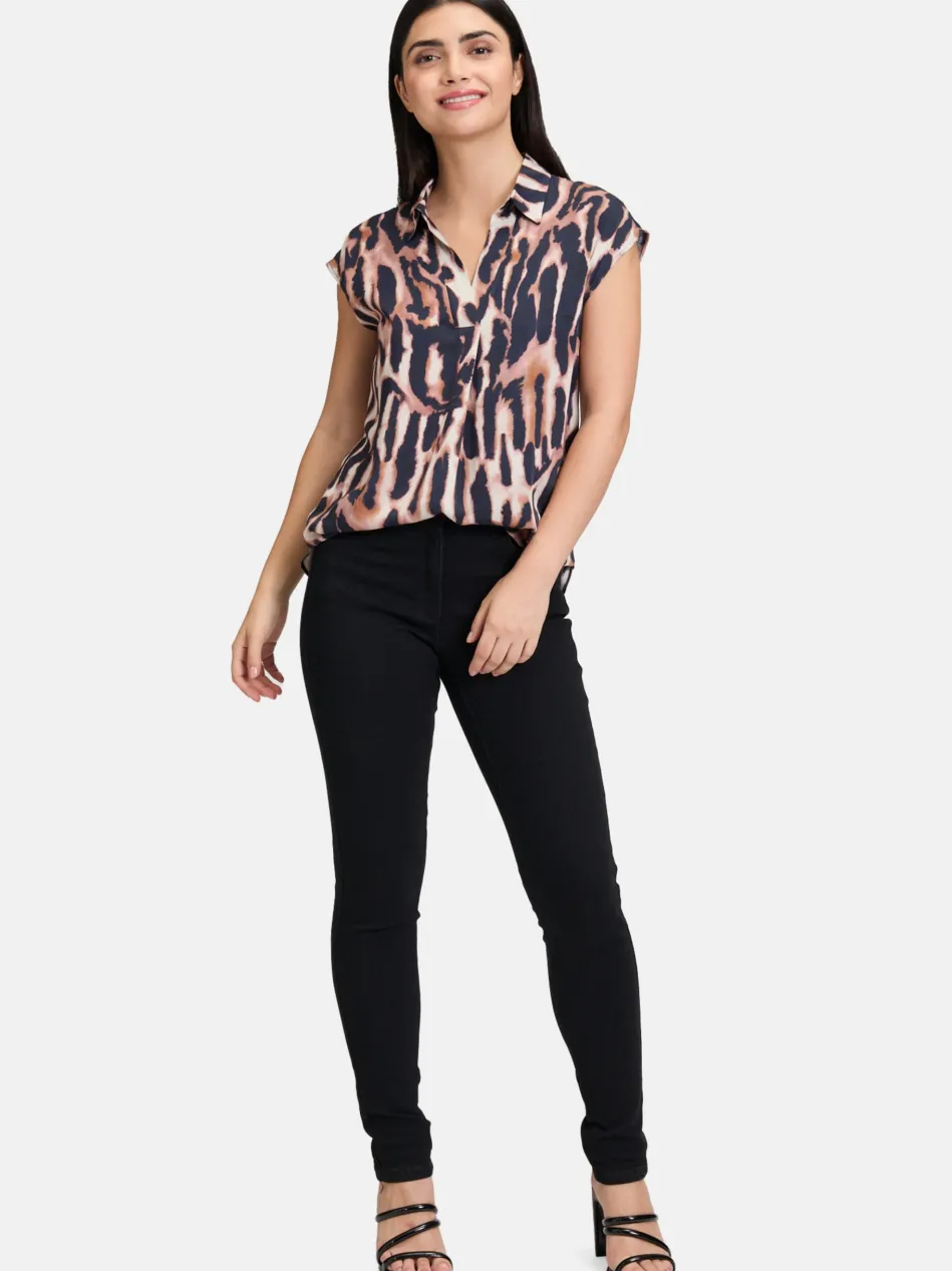 Damen Satin-Bluse