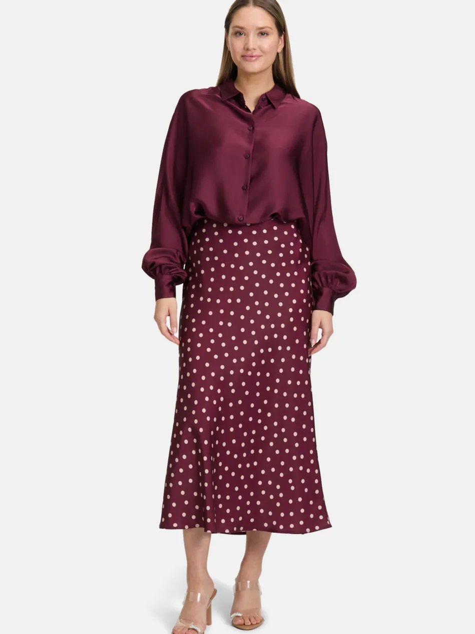 Damen Satin-Bluse