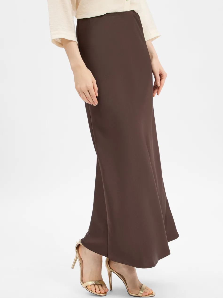 Damen Satin-Maxirock - Vicky