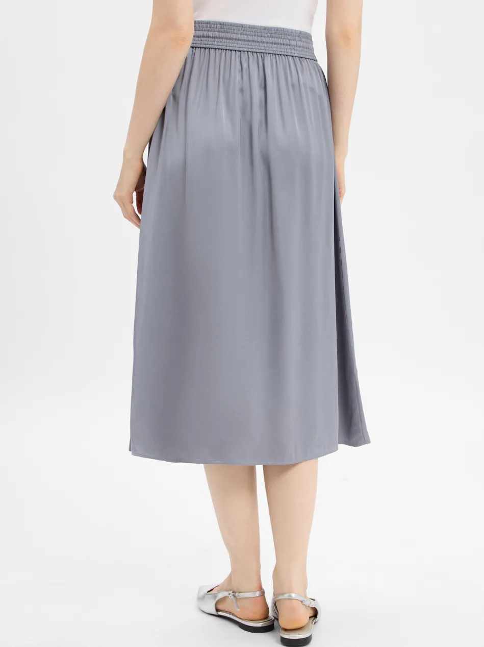 Damen Satin-Midirock