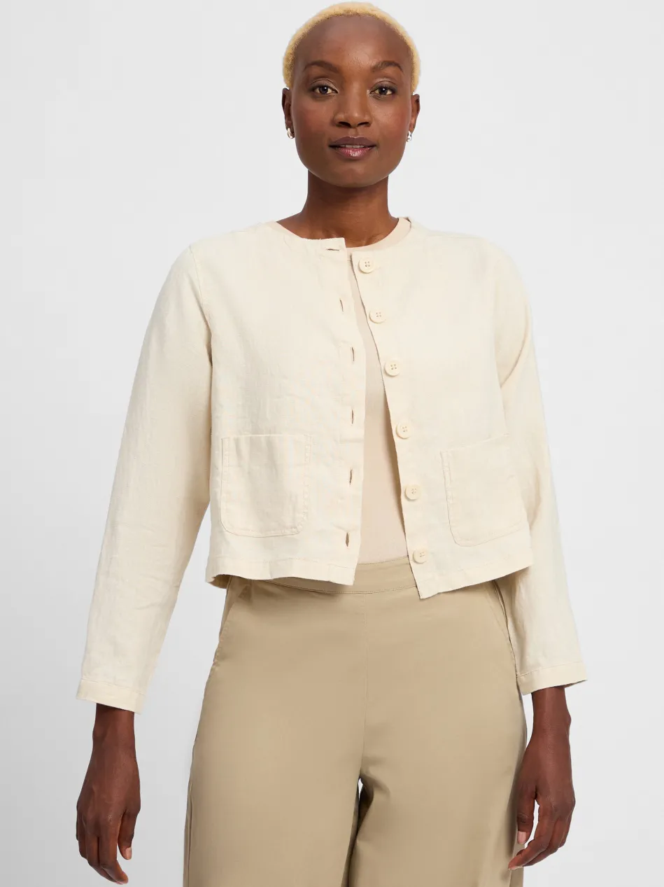 Damen Sommerbluse aus Leinen