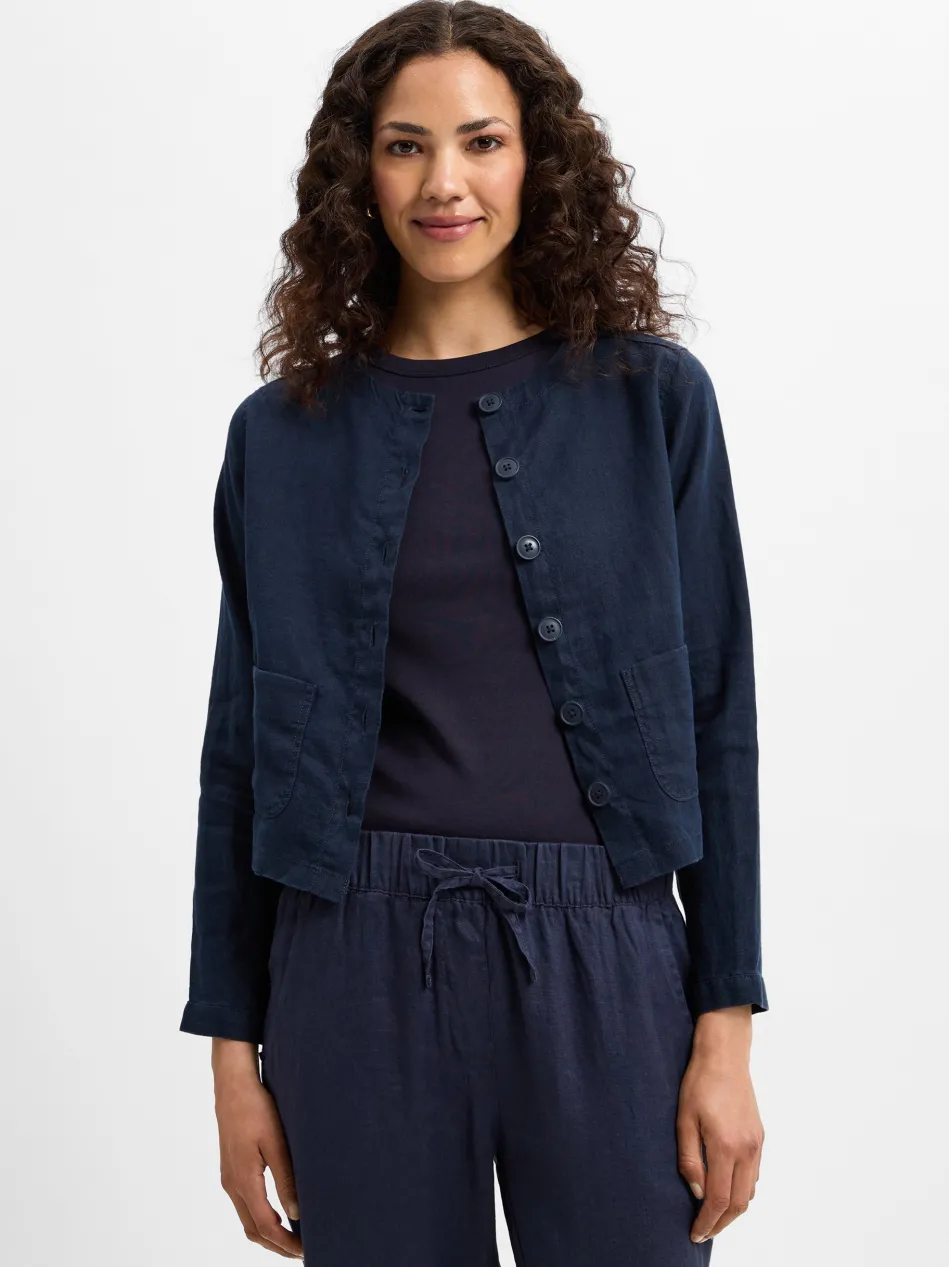 Damen Sommerbluse aus Leinen