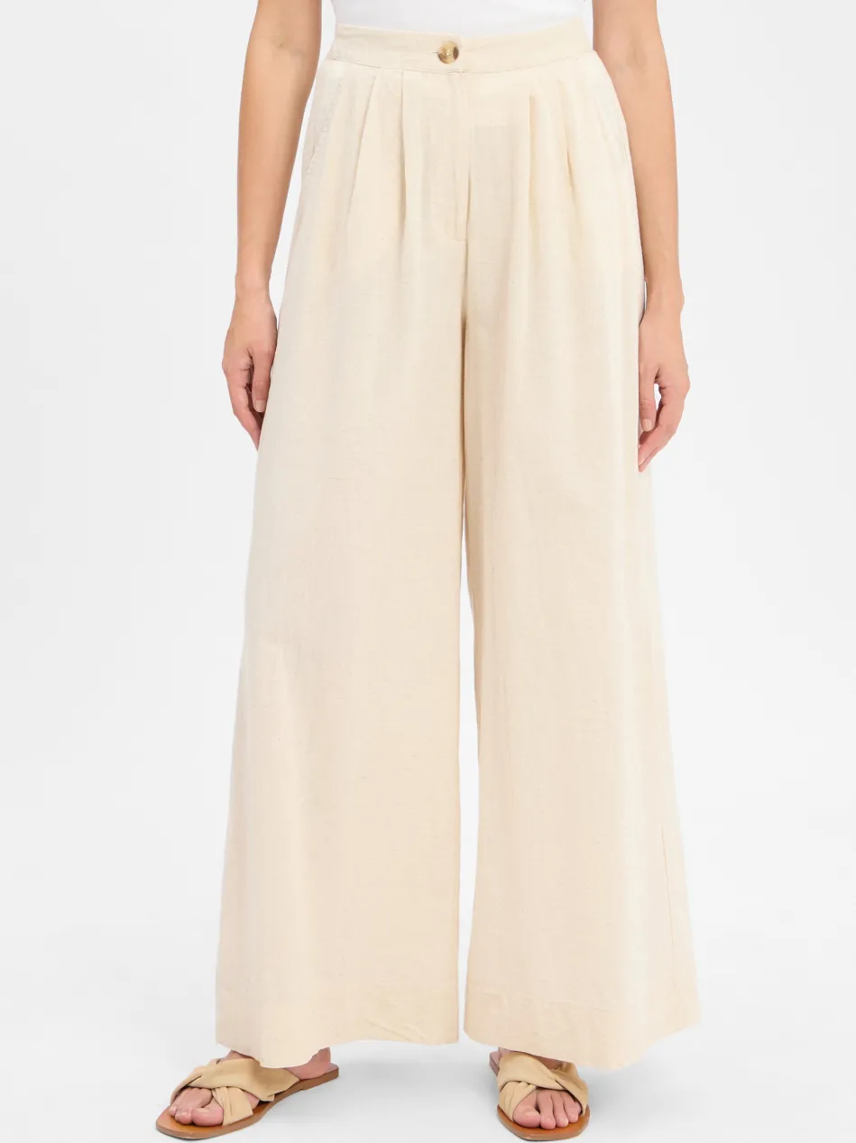 Damen Sommerhose mit Leinen-Anteil - VIEtni