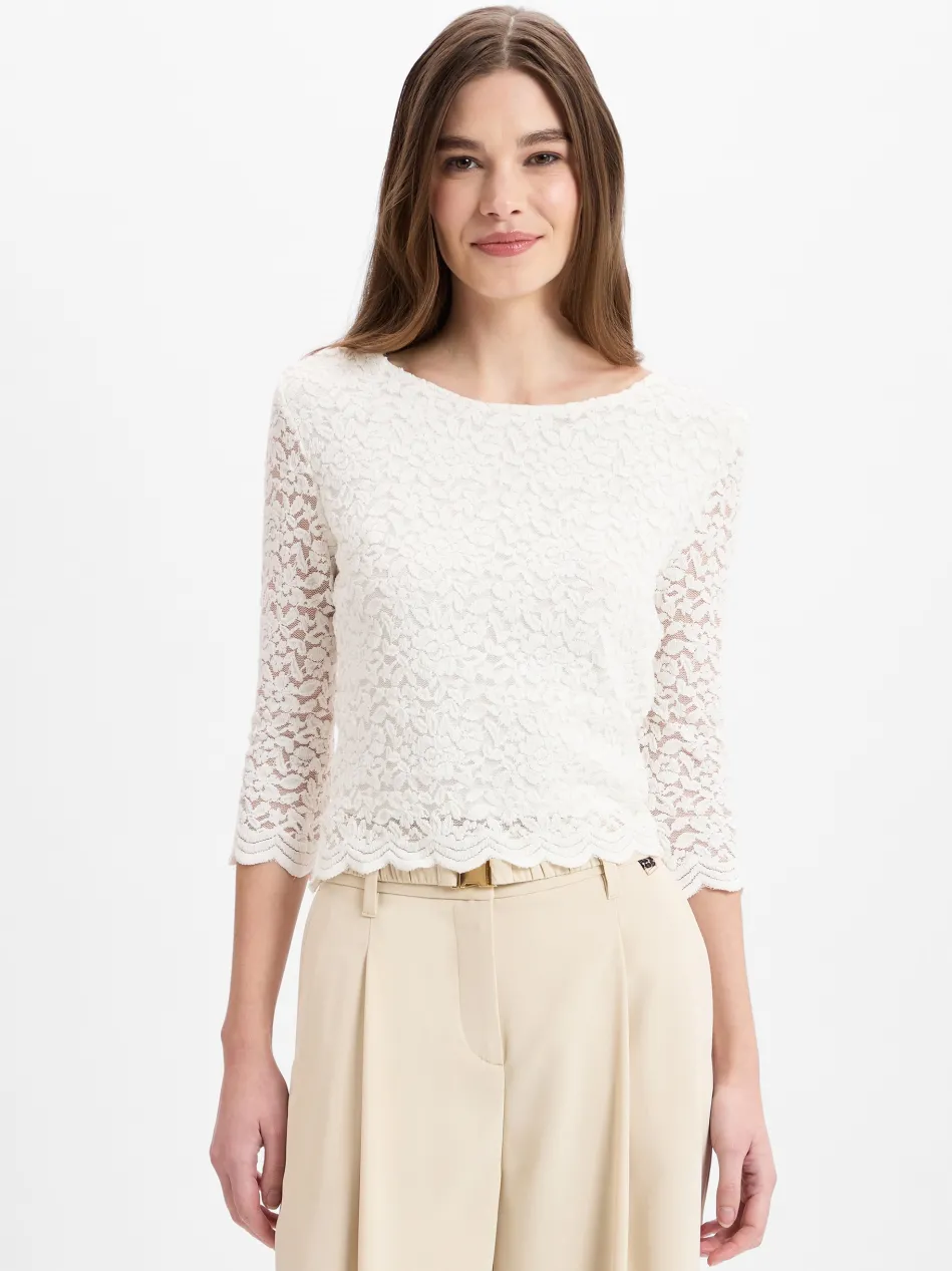 Damen Spitzenshirt