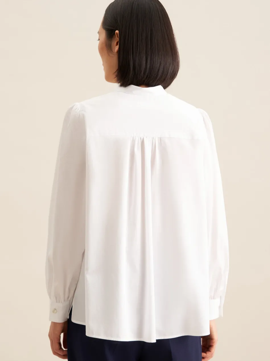 Damen Stehkragenbluse - Uni