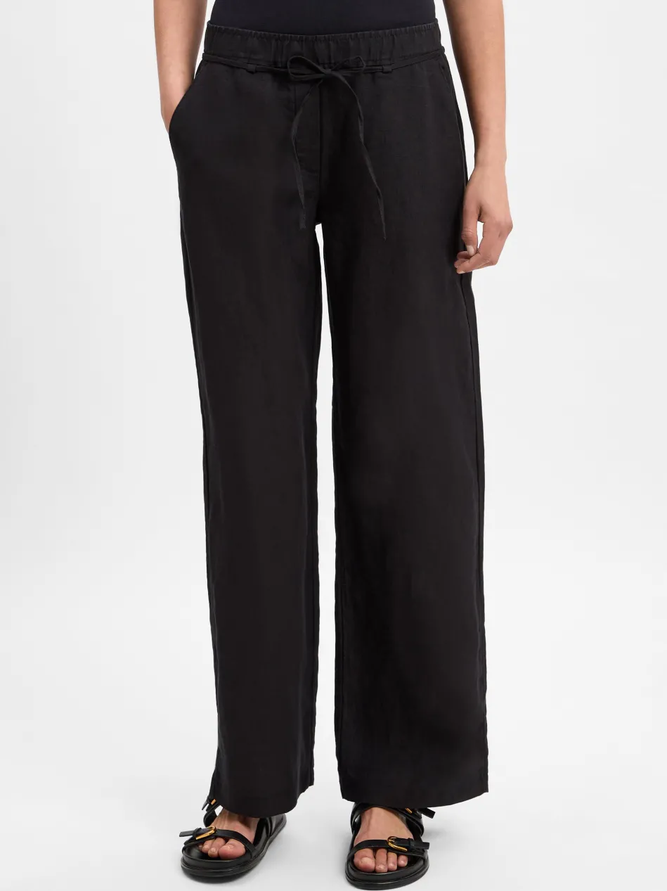 Damen Stoffhose aus Leinen - Chiara Belt