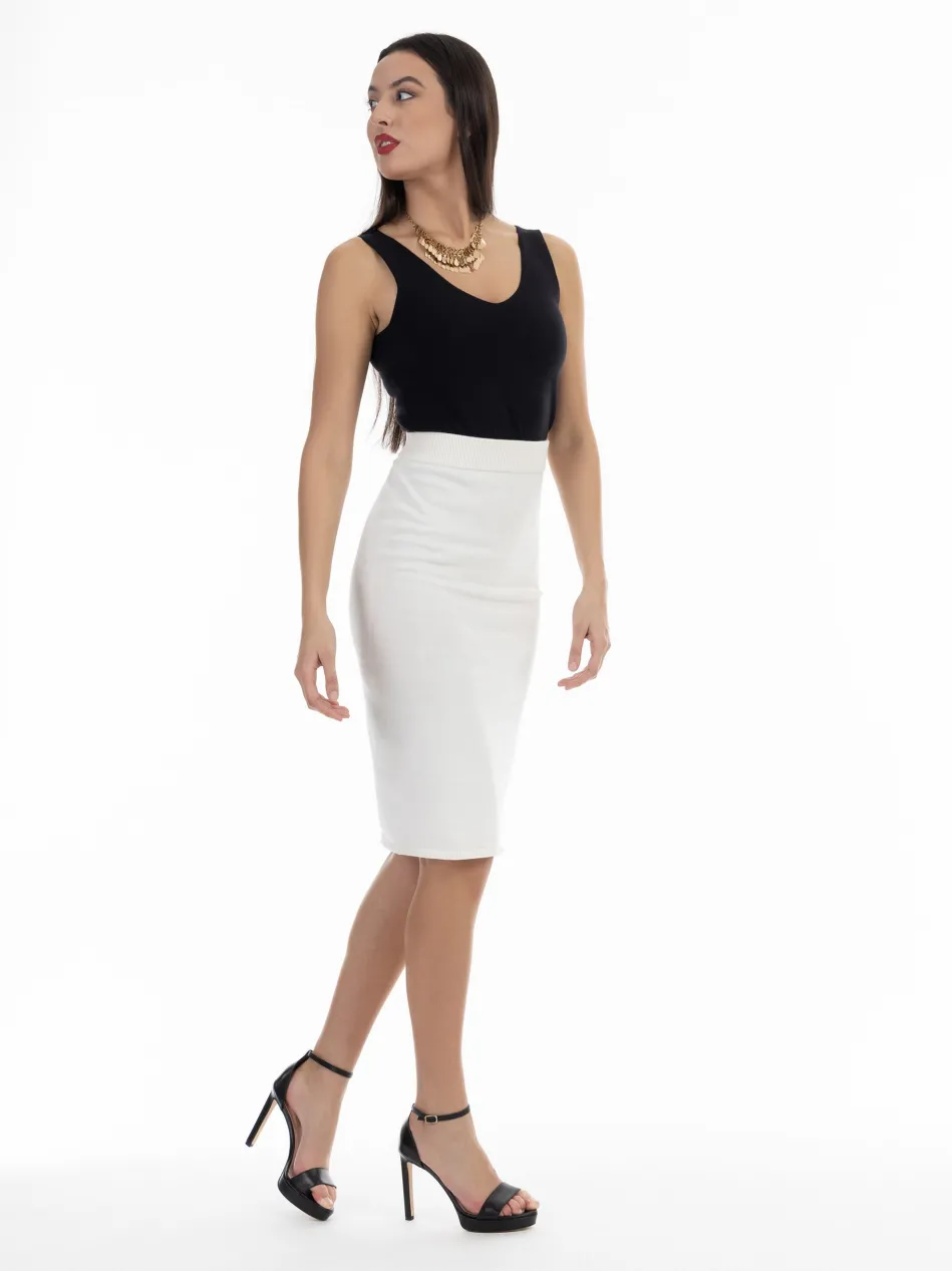 Damen Strick Midirock
