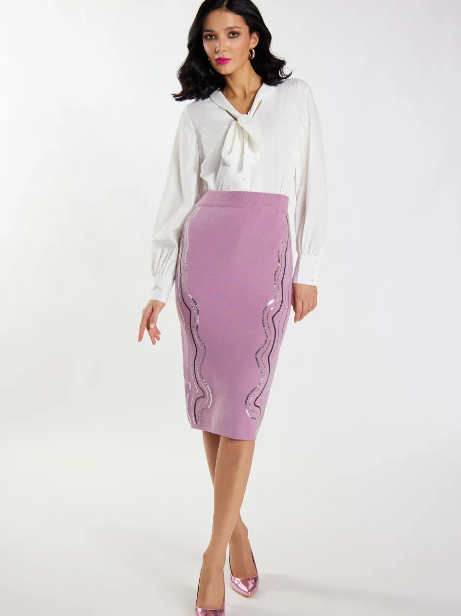 Damen Strick Midirock