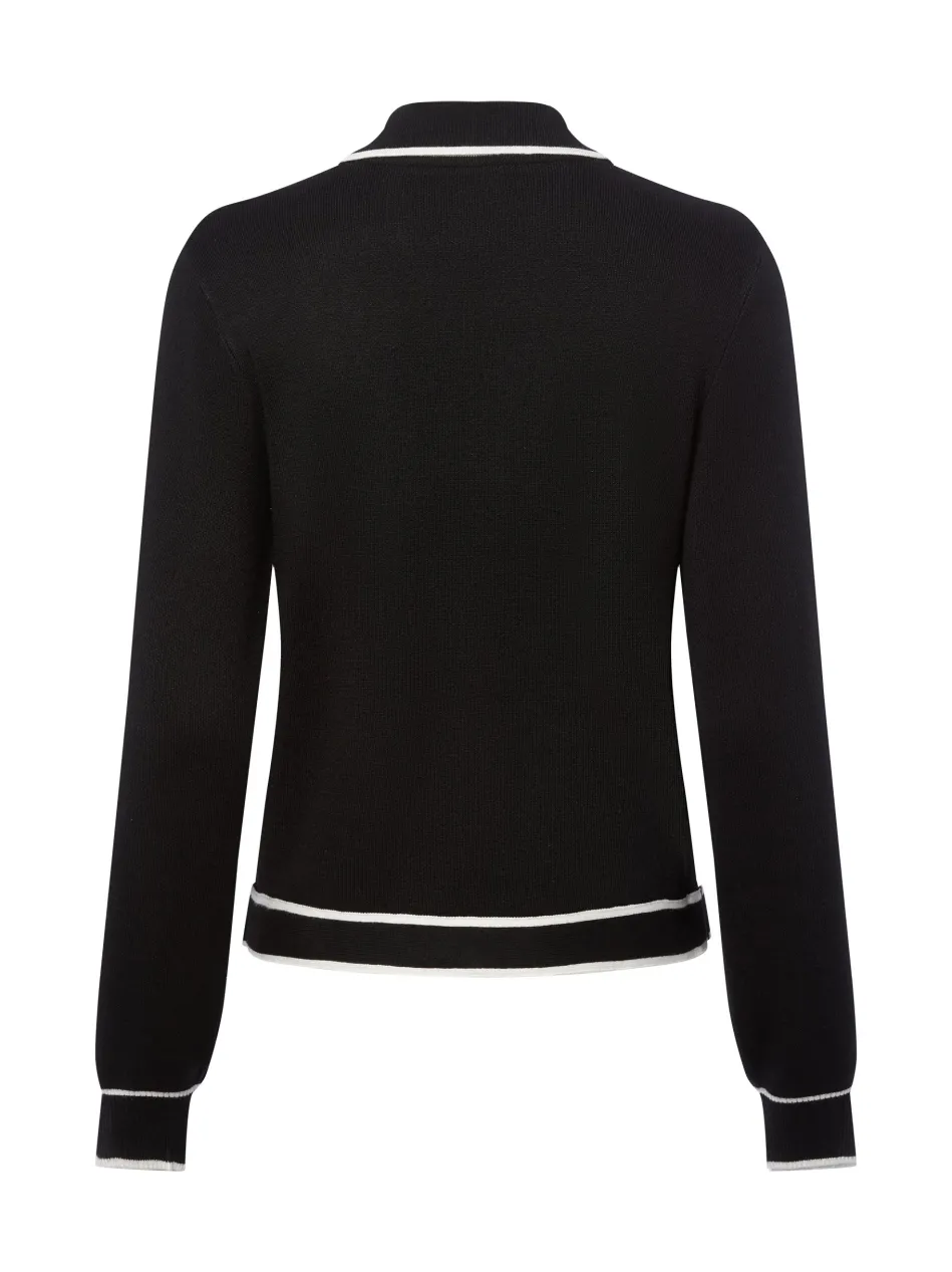 Damen Strickjacke mit Seidenanteil - Maglia zippata