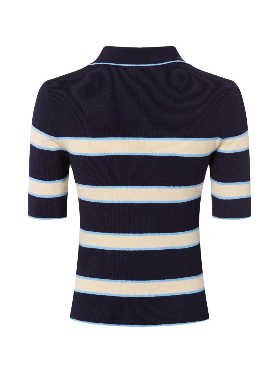 Damen Strick-Poloshirt