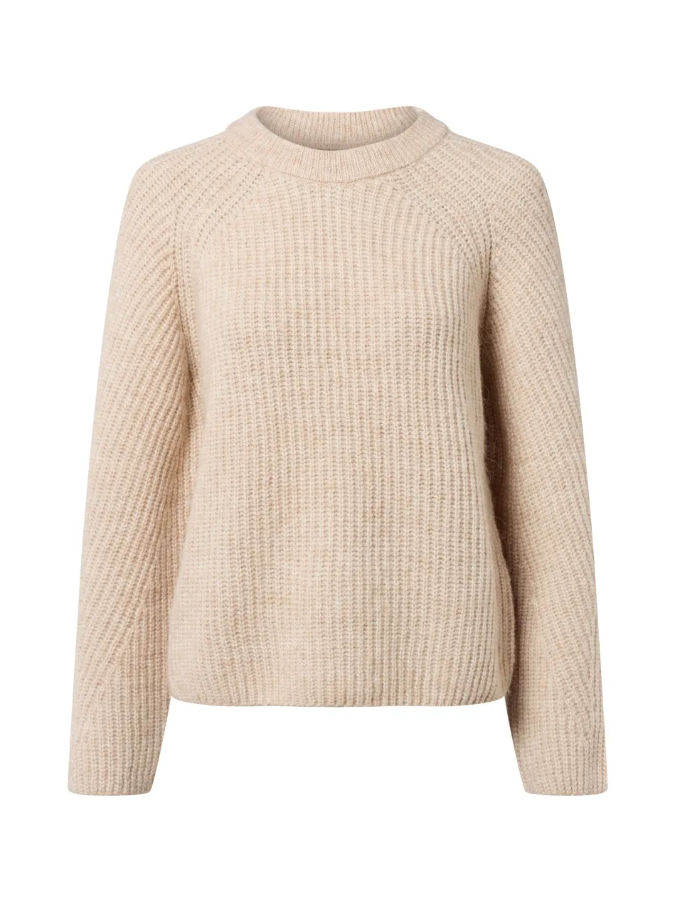 Damen Strickpullover mit Alpaka-Anteil - Nuzindi