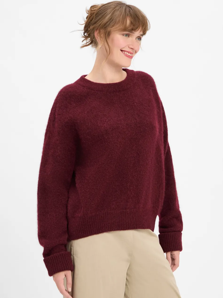 Damen Strickpullover mit Alpaka-Anteil - Gaspacho Chine