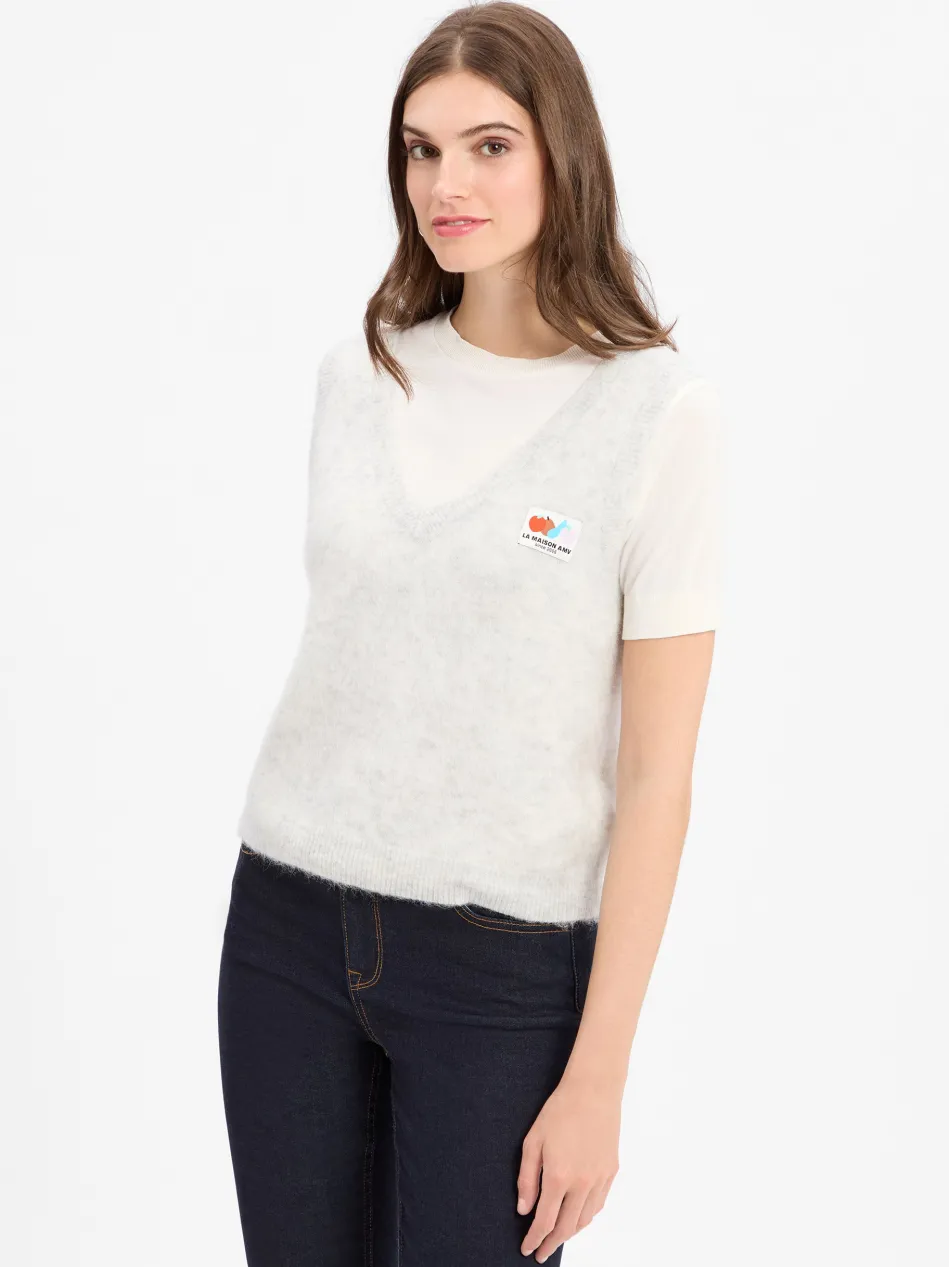 Damen Strickpullunder mit Alpaka-Anteil - Nenybay