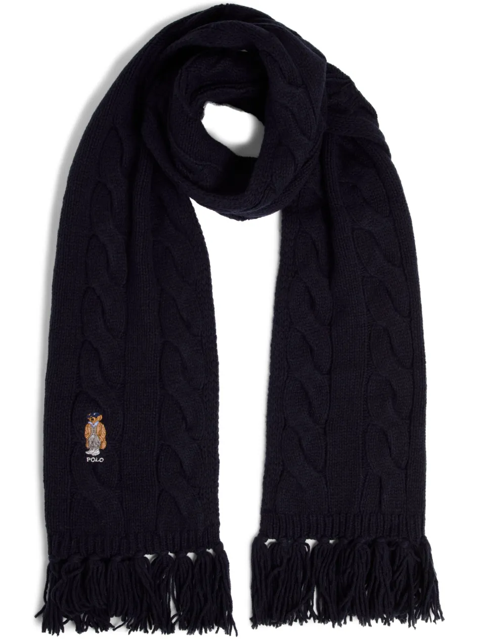 Damen Strickschal mit Wollanteil