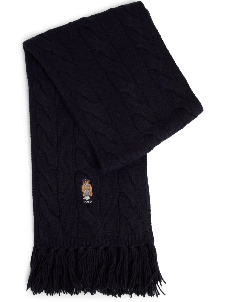 Damen Strickschal mit Wollanteil