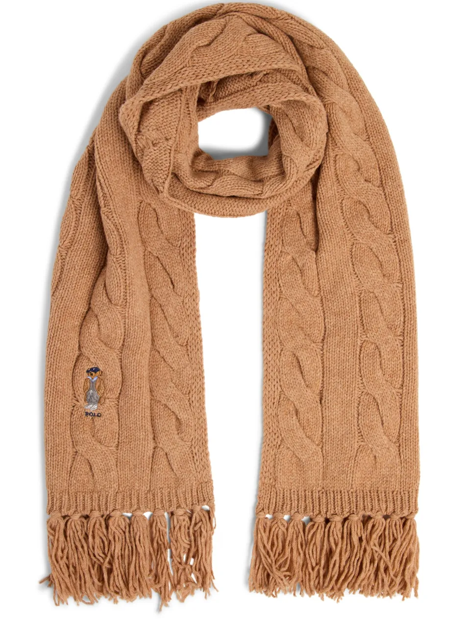 Damen Strickschal mit Wollanteil