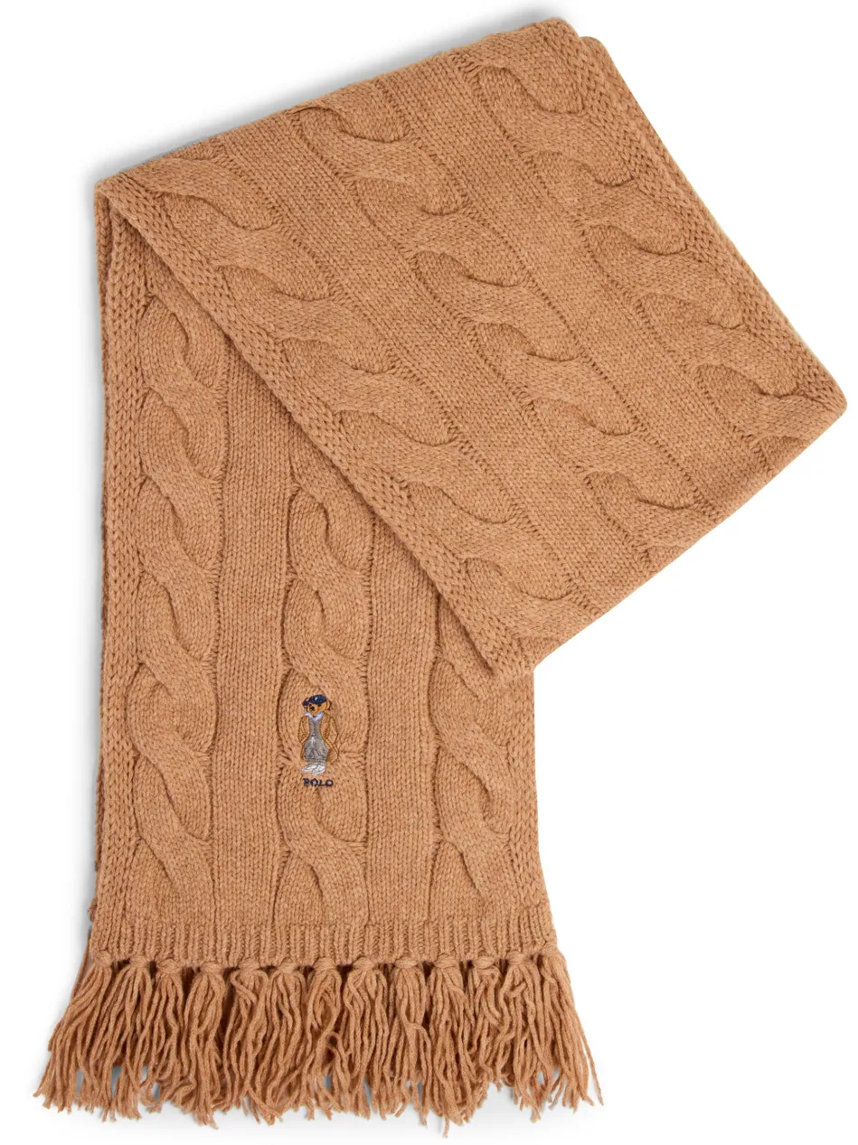 Damen Strickschal mit Wollanteil