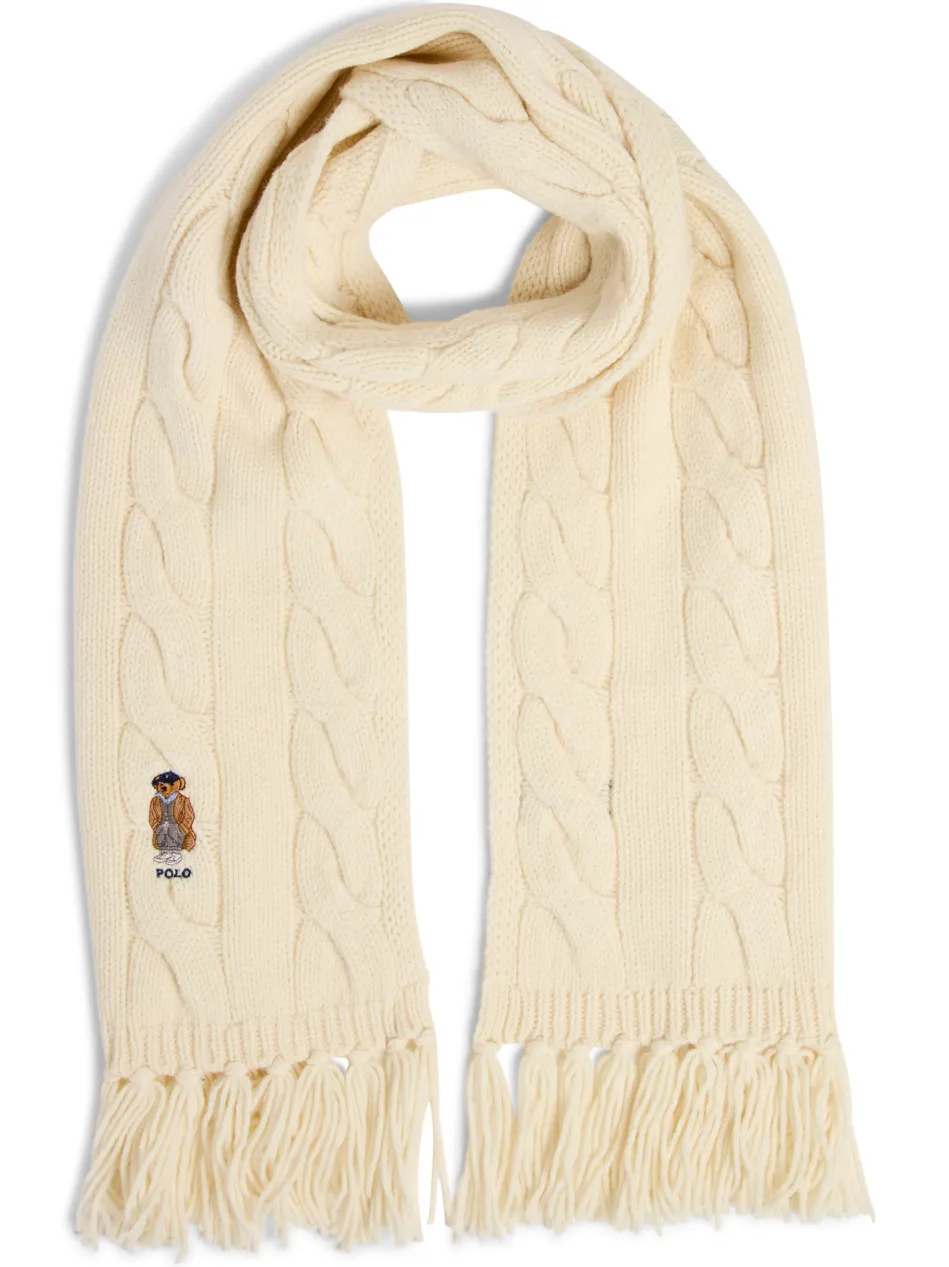 Damen Strickschal mit Wollanteil