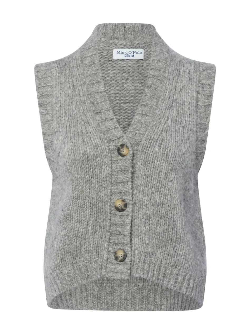 Damen Strickweste mit Alpaka-Anteil