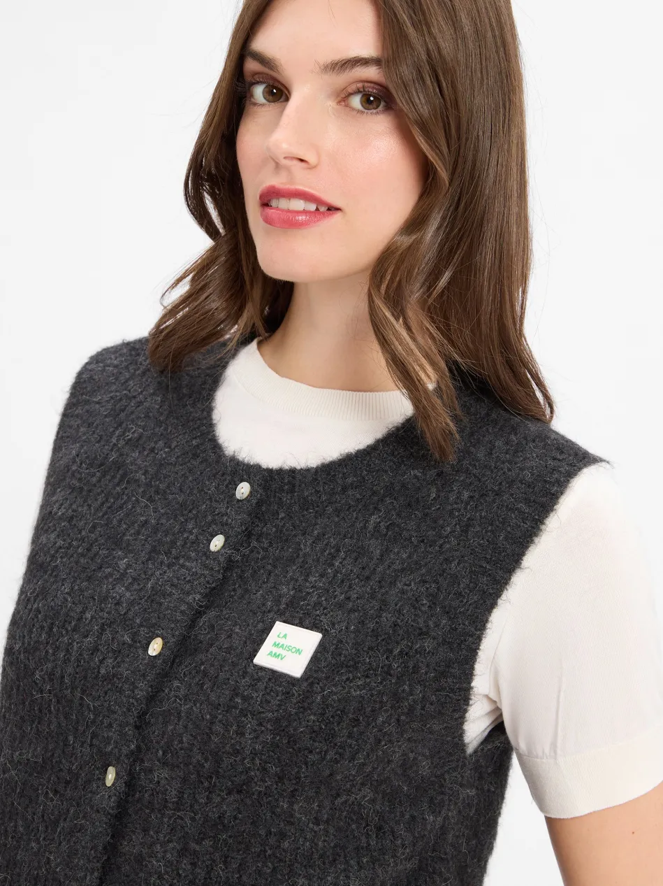 Damen Strickweste mit Alpaka-Anteil - East