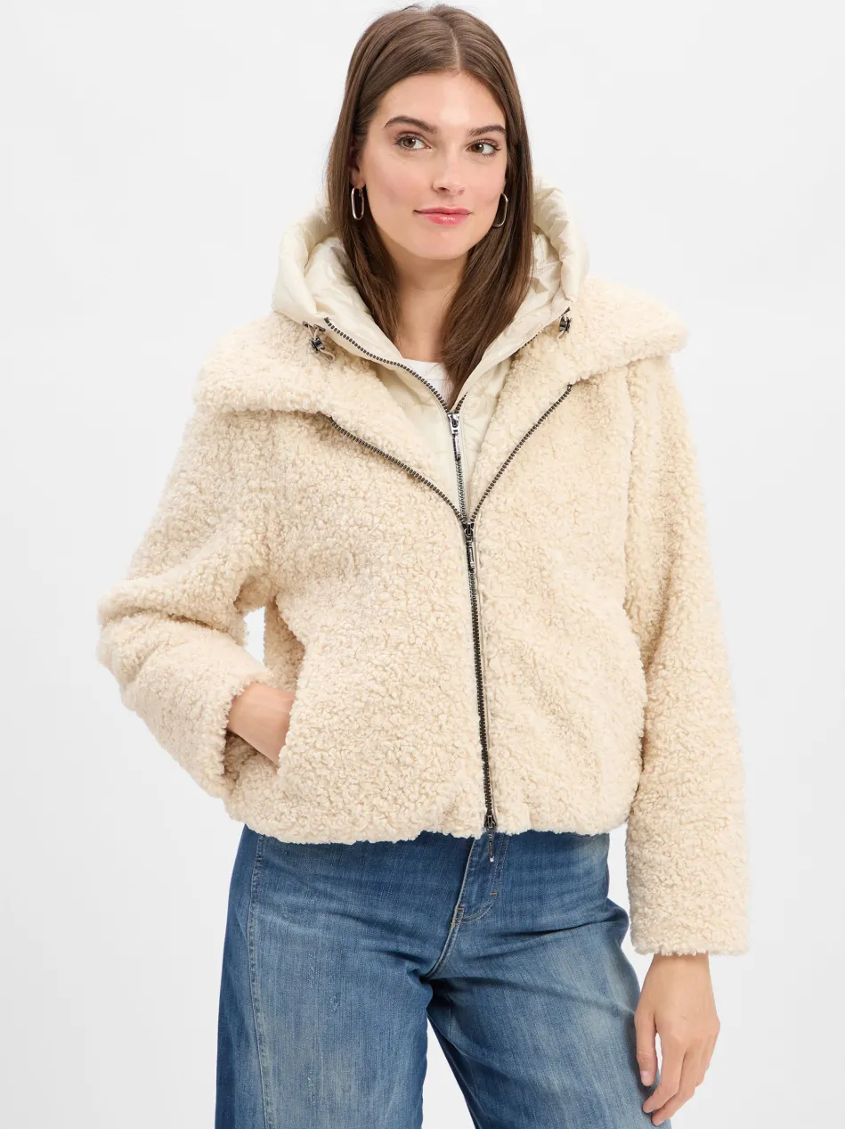 Damen Teddyfell-Jacke