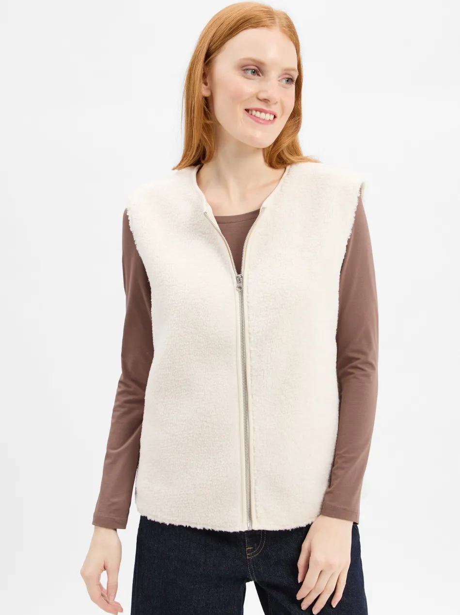 Damen Teddyfell-Weste