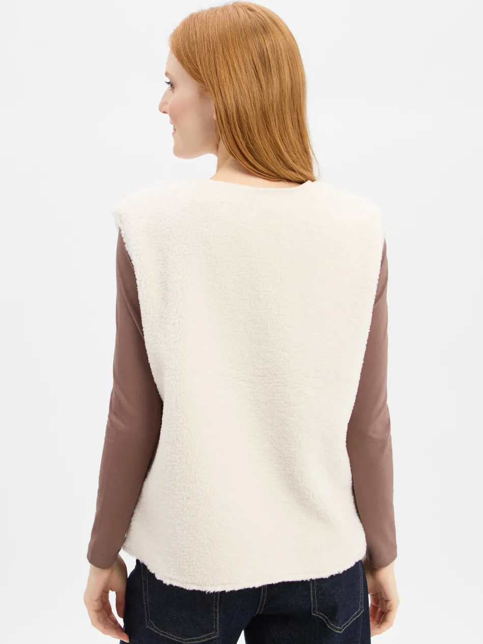 Damen Teddyfell-Weste